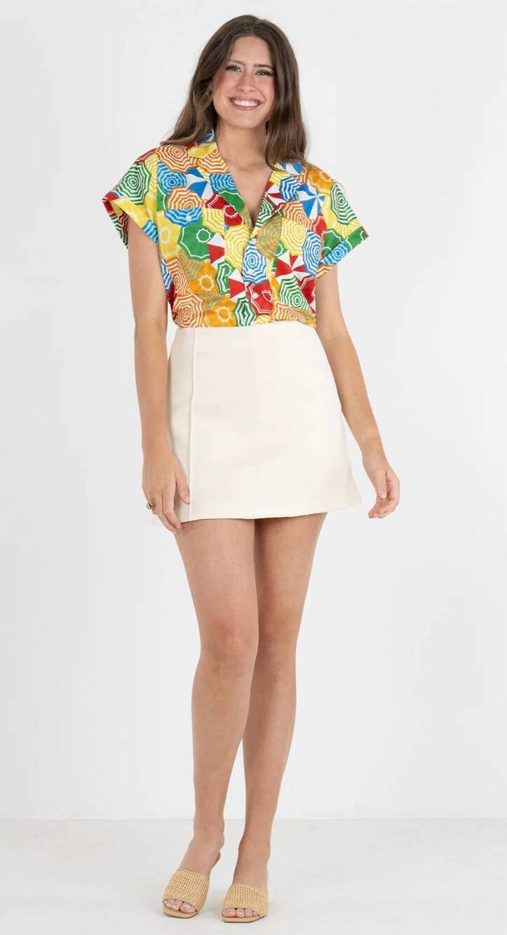 NEW EMILY MCCARTHY social mini skirt in luna